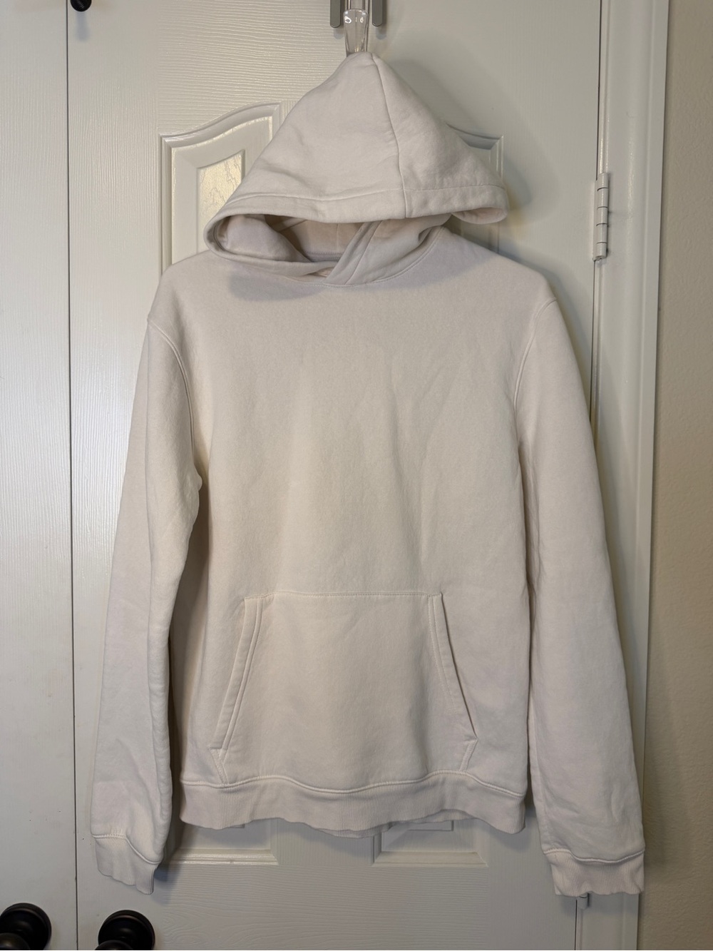 H&M Cream Hooded Sweatshirt Pullover
